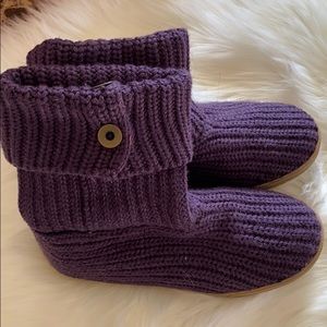 Purple Knitted boots from Aldos